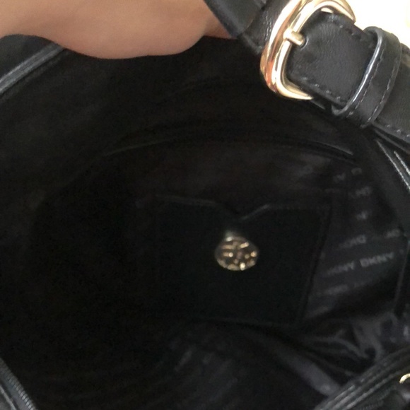 DKNY Black Soft Nappa Leather Hobo Bag - Picture 6 of 8